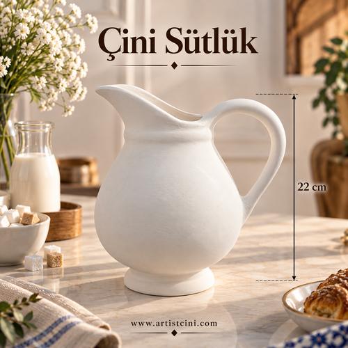 Çini Sütlük Sürahi - 22 cm