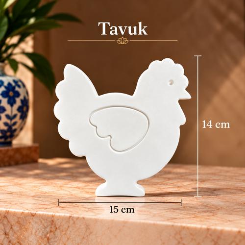 Çini Tavuk Tab Tab -14x15 cm