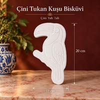 Çini Tukan Kuşu Bisküvi  20x12 cm