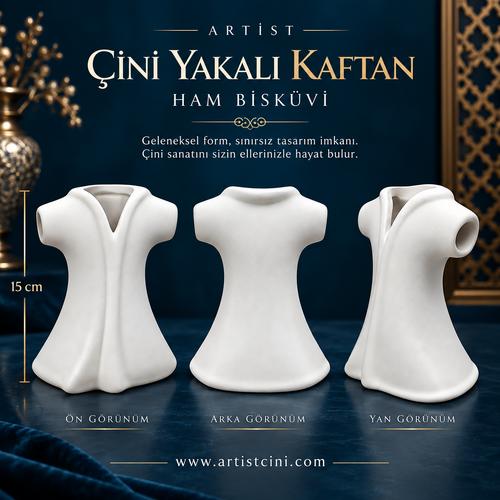 Çini Yakalı Kaftan Ham Bisküvi - 15 cm