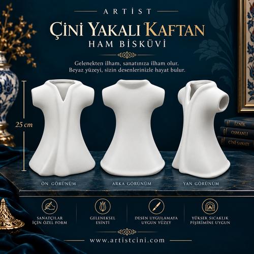 Çini Yakalı Kaftan Ham Bisküvi - 25 cm
