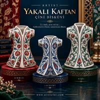 Çini Yakalı Kaftan Ham Bisküvi - 25 cm