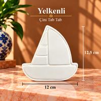 Çini Yelkenli Tab Tab - 12,5x12 cm