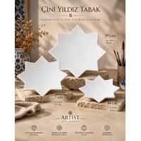 Çini Yıldız Tabak – 25 cm