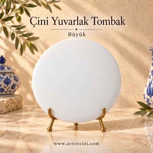 Çini Yuvarlak Tombak - Büyük