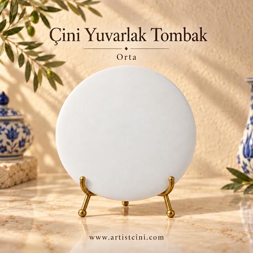 Çini Yuvarlak Tombak - Orta