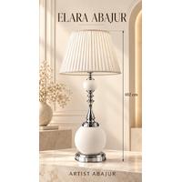 Elara Abajur Çini Ham Bisküvi - 102 CM