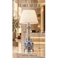 Elara Abajur Çini Ham Bisküvi - 102 CM
