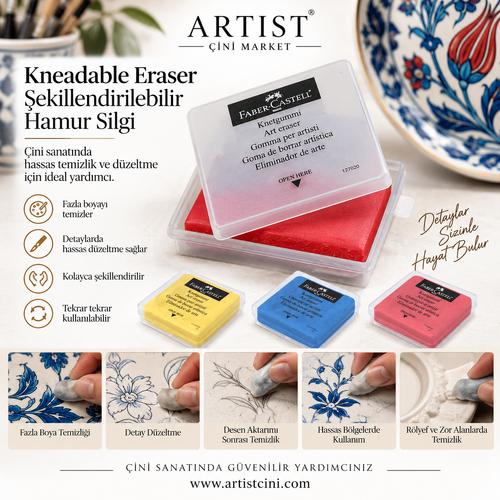 Faber-Castell Çini Hamur Silgisi – Şekillendirilebilir Desen Düzeltme Silgisi