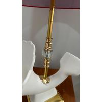 Gramofon Abajur - Çini Ham Bisküvi - Gold Duy Set