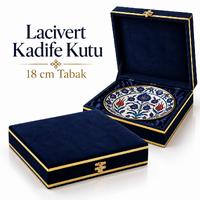 Lacivert Kadife Kutu – 18 cm Tabak