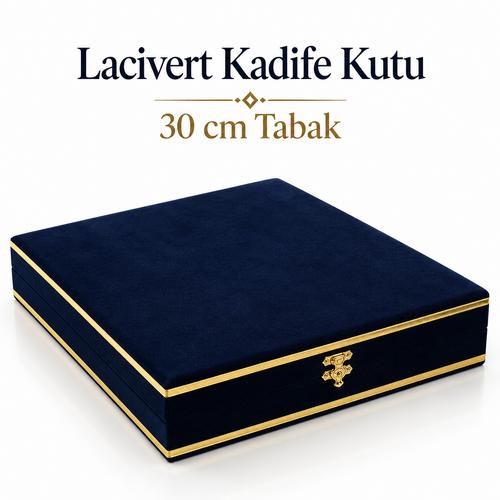 Lacivert Kadife Kutu – 30 cm Tabak