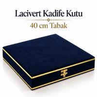 Lacivert Kadife Kutu – 40 cm Tabak