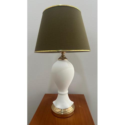 Peruze Abajur Çini Bisküvi - Gold Duy Set - 30 Cm Abajur Şapka No:4