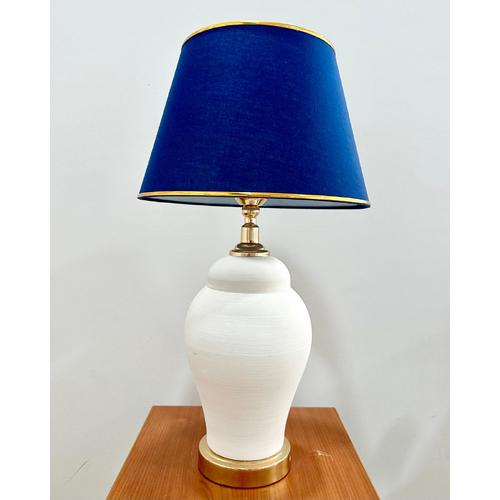 Şah Abajur Çini Bisküvi - Gold Duy Set - 30 Cm Abajur Şapka
