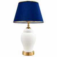 Şah Çini Abajur Seti – Gold Duy & 30 cm Abajur Şapkası