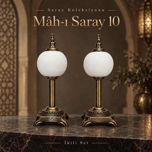 Saray Koleksiyonu · Mâh-ı Saray 10 — Zamak Kaideli Çini Bisküvi İkili Set