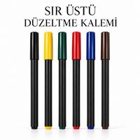 Sır Üstü Düzeltme Kalemi – 6 Standart Renk
