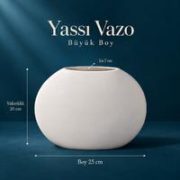 Yassı Vazo – Büyük Boy