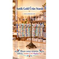Antik Gold Zamak Kaideli Stand