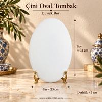 Çini Oval Tombak – Büyük Boy